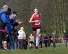 H. Knowles-Jones (Warrington) on her way to winning the under-17s womens Northern Cross Country Champs, Knowsley Safari Park. Photo: David T. Hewitson/Sports for All Pics